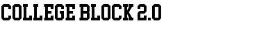 Download College Block 2.0 Font