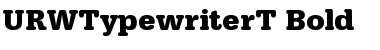 URWTypewriterT Bold Font