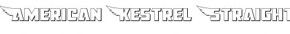Download American Kestrel Straight 3D Font