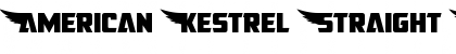 Download American Kestrel Straight Font