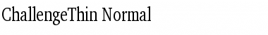 ChallengeThin Normal Font