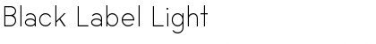 Black Label Light Font