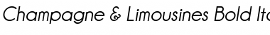 Champagne & Limousines Bold Italic Font