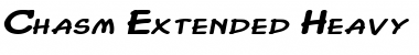 Download Chasm Extended Heavy Font