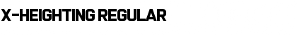 X-Heighting Regular Font