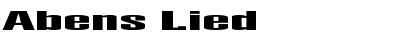 Download Abens Lied Font