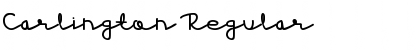 Carlington Regular Font