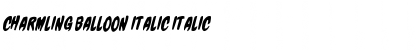 Download Charmling Balloon Italic Font