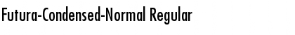 Futura-Condensed-Normal Regular Font