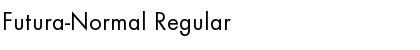 Futura-Normal Regular Font