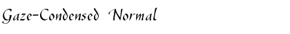 Gaze-Condensed Normal Font