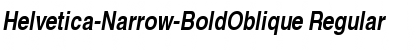 Download Helvetica-Narrow-BoldOblique Font