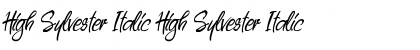 Download High Sylvester Italic Font