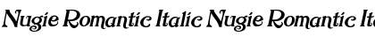 Download Nugie Romantic Italic Font