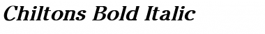 Download Chiltons Bold Italic Font