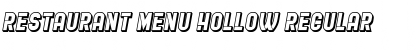 Download Restaurant Menu Hollow Font