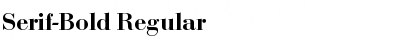 Download Serif-Bold Font
