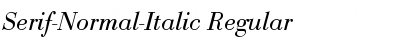 Download Serif-Normal-Italic Font