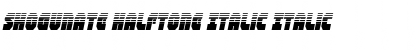 Download Shogunate Halftone Italic Font