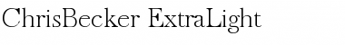 Download ChrisBecker-ExtraLight Font