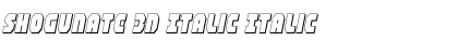 Download Shogunate 3D Italic Font