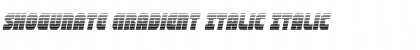 Download Shogunate Gradient Italic Font
