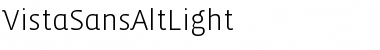 Download VistaSansAltLight Font