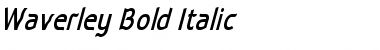 Download Waverley Bold Italic Font