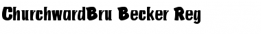 Download ChurchwardBru Becker Reg Font