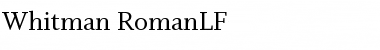 Whitman-RomanLF Regular Font