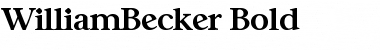 WilliamBecker Font