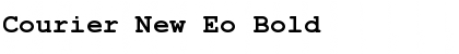 Courier New Eo Bold Font