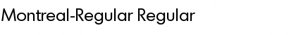 Montreal-Regular Regular Font