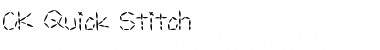 Download CK Quick Stitch Font