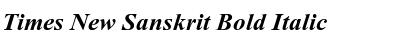 Times New Sanskrit Bold Italic
