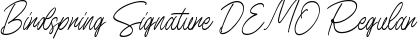 Download Birdspring Signature DEMO Font