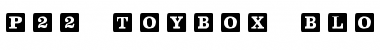 P22 ToyBox BlocksSolid Regular Font