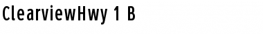 Download ClearviewHwy-1-B Font