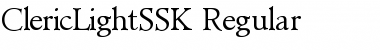 ClericLightSSK Regular Font
