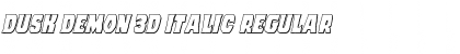 Download Dusk Demon 3D Italic Font