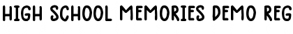 Download High School Memories Demo Font