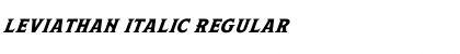 Leviathan Italic Regular Font