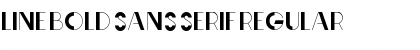 Line Bold Sans serif Regular Font