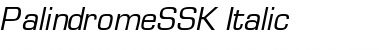 PalindromeSSK Italic Font
