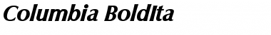 Download Columbia-BoldIta Font