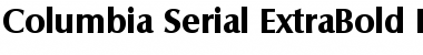 Download Columbia-Serial-ExtraBold Font