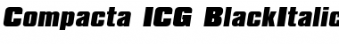 Compacta ICG BlackItalic Font