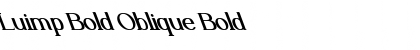 Download Luimp Bold Oblique Font