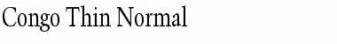 Congo Thin Normal Font