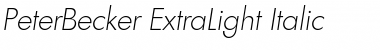 Download PeterBecker-ExtraLight Font